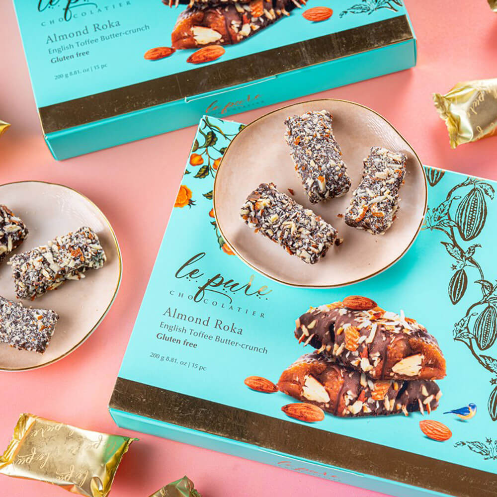 Almond Roka | Le Pure Chocolatier | Premium Almond Infused Confectionery