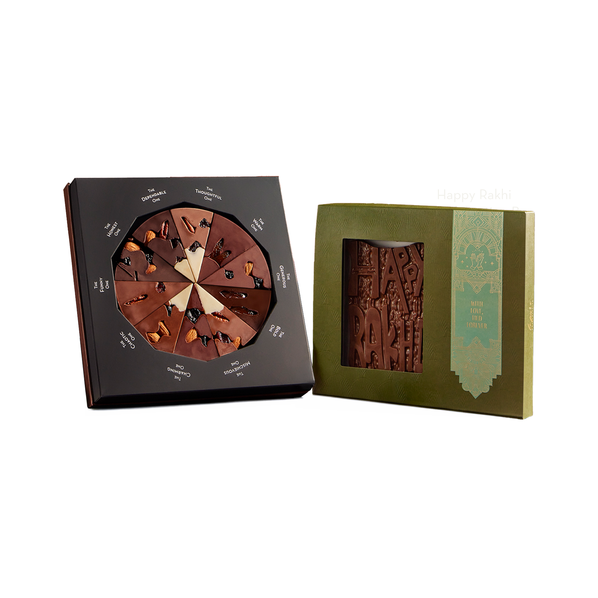 Rakhi bar and Chocolate Wheel combo