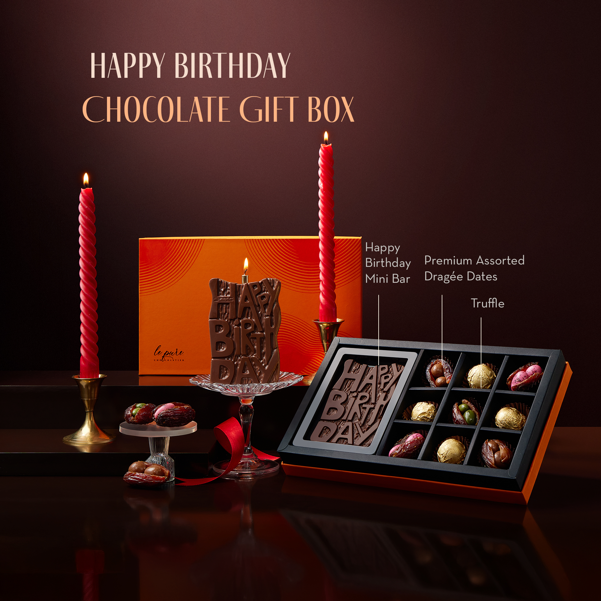 Le Pure Happy Birthday Chocolate Gift Box | Shop Best Birthday Gifts Online