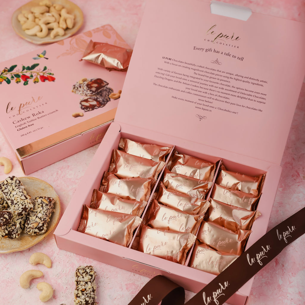 Delightful Rakhi Gift: Le Pure Chocolatier Cashew Roka | Newly Launched