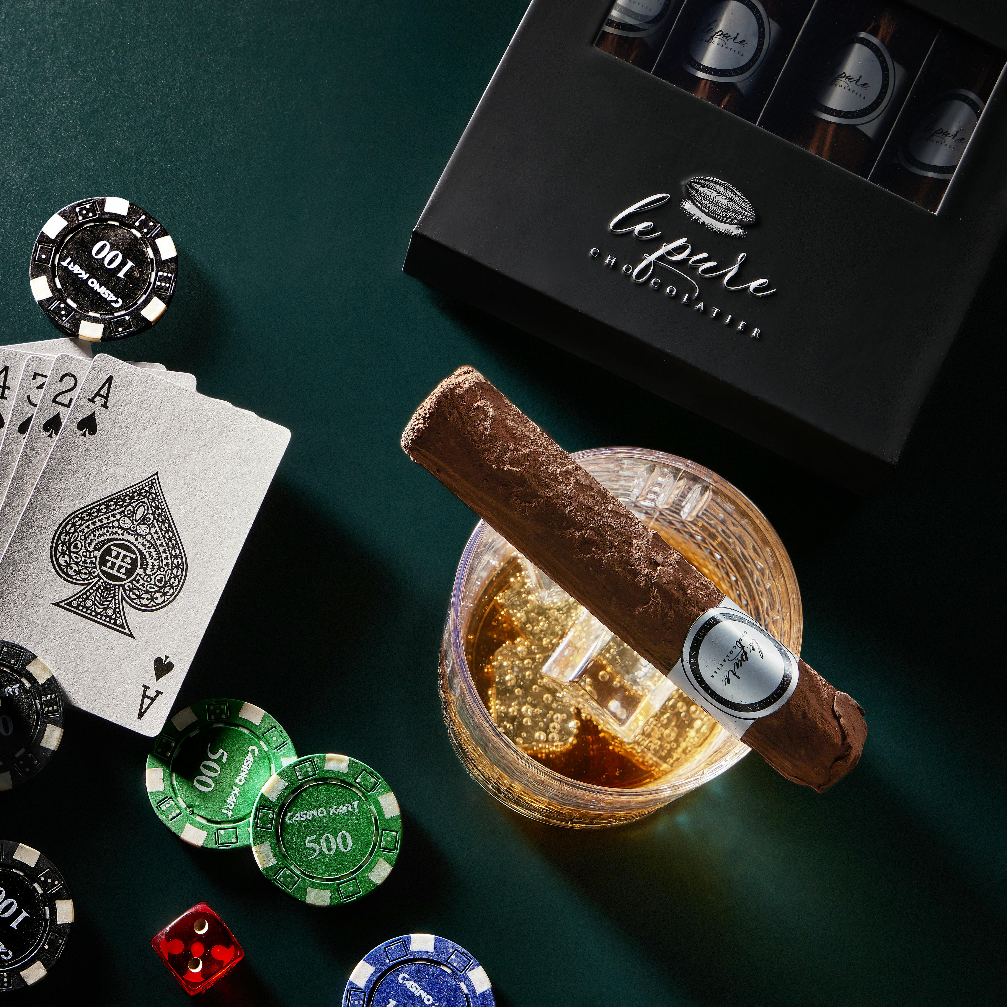 Edible Chocolate Cigars Box