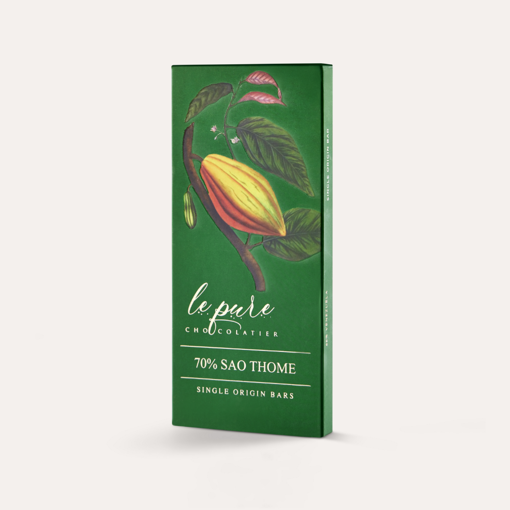 70 Sao Tome Dark Chocolate Bar Single Origin Le Pure 70 Sao Tome Dark Chocolate Bar Single Origin Le Pure