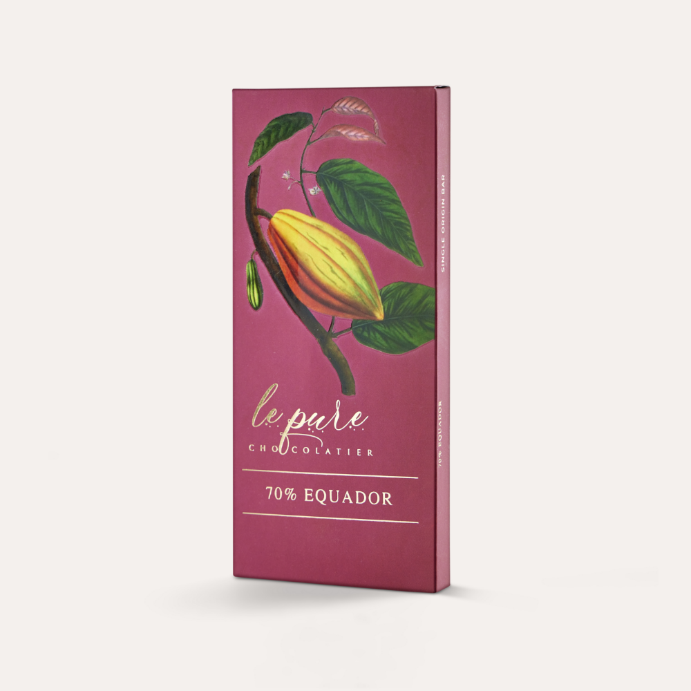 70% Ecuador Single Origin Dark Chocolate Bar