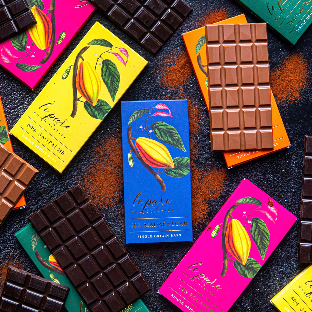 From Bean to Bar: The Journey of Perfection with Le Pure Chocolatier's Single Origin Chocolate Bars