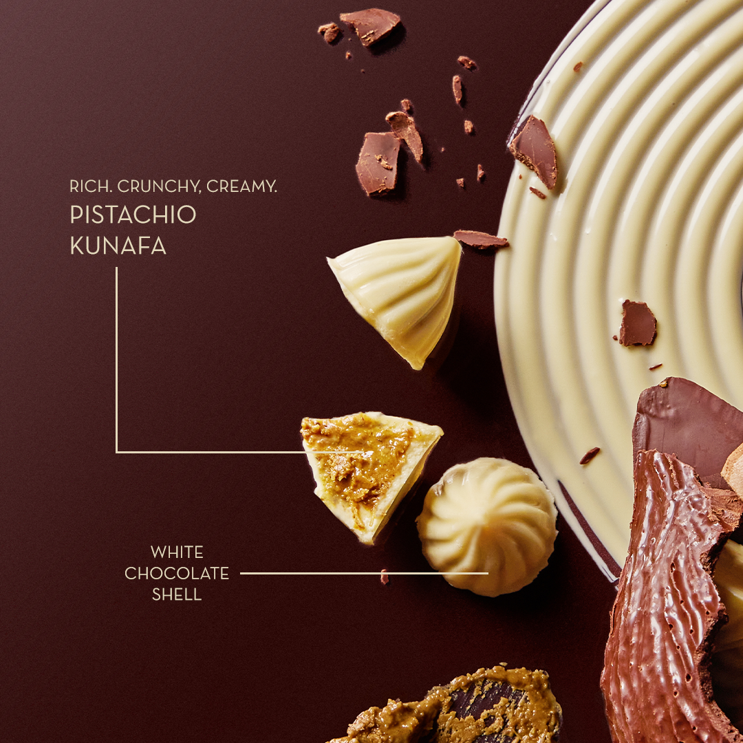 Breakable Chocolate Coconut with Kunafa Modak (Ganesh Chaturthi Special)