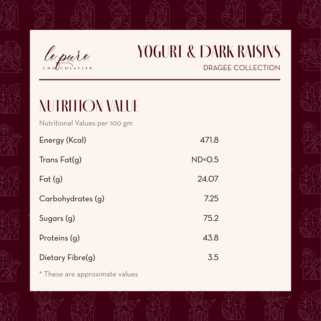Yogurt & Dark Raisins Dragée