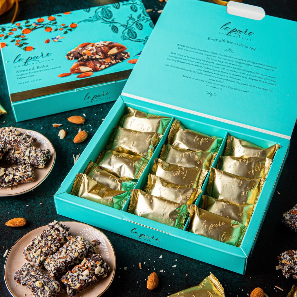 Shop Bestseller | Le Pure Chocolatier Almond Roka | Premium Toffee Gift