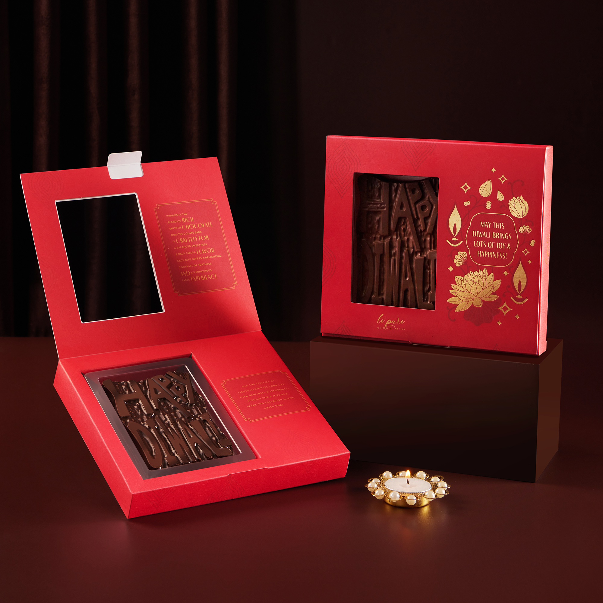 Happy Diwali Hazelnut Chocolate Bar
