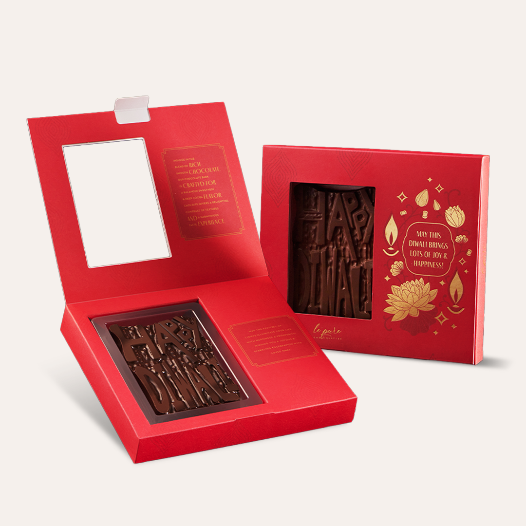 Happy Diwali Hazelnut Chocolate Bar