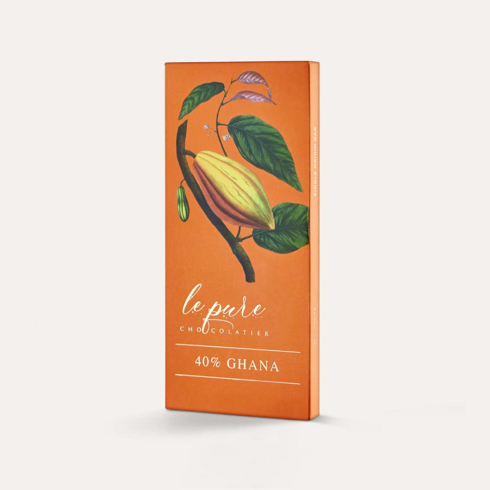 40% Ghana Single Origin Milk Chocolate Bar