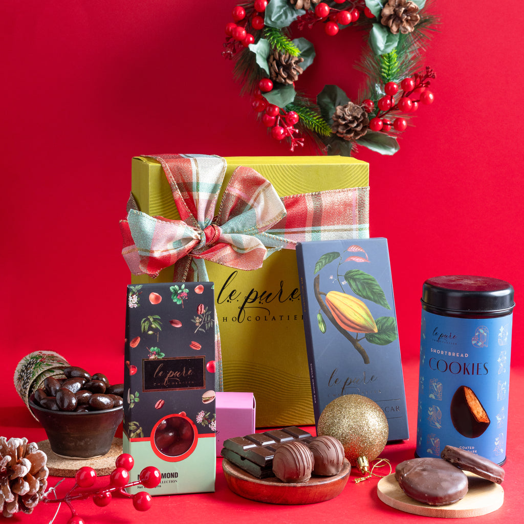 Buy Christmas Gift Hampers | Le Pure Luxury Chocolate Hampers For Gifting