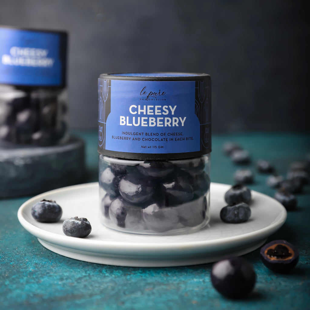 Buy Le Pure Chocolatier Cheesy Blueberry Dragees Online | Gourmet Treats